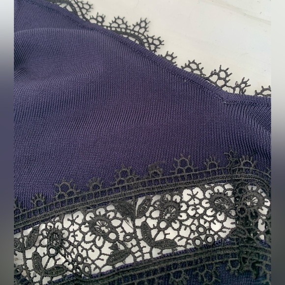 ZARA Knit Tank with lace - Picture 3 of 4